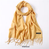 Solid Colors Pashmina Neck Scarf - Mellow - Winter Gear Encompass RL