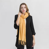 Solid Colors Pashmina Neck Scarf - - Winter Gear Encompass RL