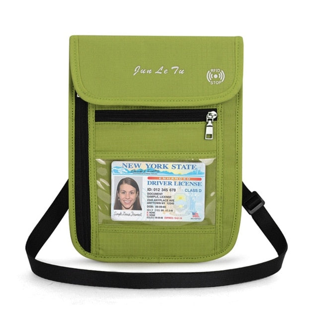 Travel Neck Wallet Passport Holder RFID Blocking, Hommie Water