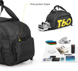Multifunctional Fitness Travel Bag/Backpack with Shoe Compartment - - Travel Bags Encompass RL