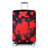 Red Hearts | Standard Design | Luggage Suitcase Protective Cover - Small - Luggage Cover Encompass RL