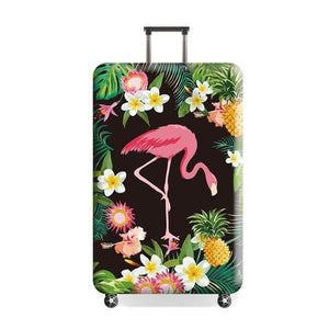 Tropical Flamingo | Premium Design | Luggage Suitcase Protective Cover - Small - Luggage Cover Encompass RL