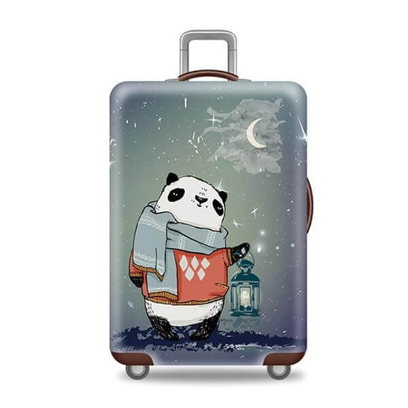 Winter Panda | Standard Design | Luggage Suitcase Protective Cover - Small - Luggage Cover Encompass RL